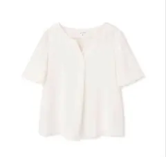 NATURAL BEAUTY BASIC フレア ブラウス M ホワイト