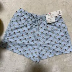 PAUL & JOE × ユニクロ ネコ柄ショートパンツ M 水色