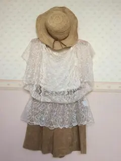 レース トップス チュニック  ナチュラルビューティベーシック