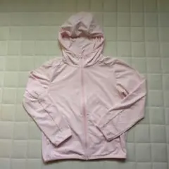 エアリズムUVカットフルジップパーカー　130　ライトピンク