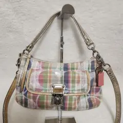 COACH ポピー 2way マルチカラー ショルダーバッグ