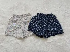 花柄ハーフパンツ2点セット 110サイズ