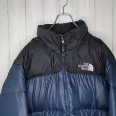 《激レア》ノースフェイス☆ヌプシダウンジャケットL刺繍ブルーD41053