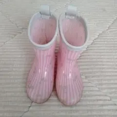 ブランシェス　キッズ　ピンク　長靴　16センチ　チェリー　レインシューズ