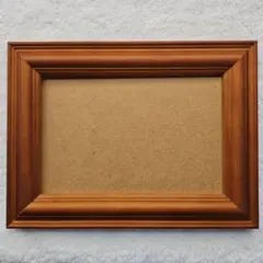 ブラウンフォトフレーム 木製 スタンド付き