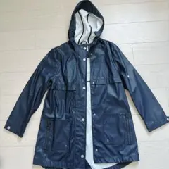 ZARA GIRLS ネイビー レインコート