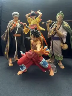 ワンピース 一番くじ　ワノ国編　第一章　 フィギュア 4体セット(おまけ付き)