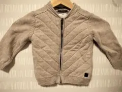 ZARA 　ザラ　キルティングカーディガン 86センチ　ベージュ　上着