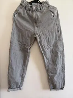ZARA グレー カジュアルパンツ ゴムウエスト