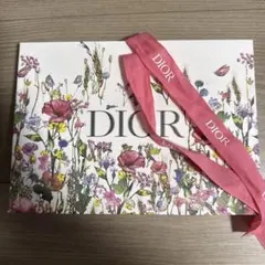 Dior 花柄ショップ袋 ピンクリボン