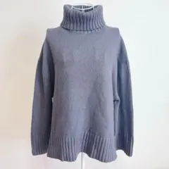 H&M グレーのタートルネック ニットセーター　M レディース　ハイネック　秋冬