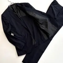 美品 近年モデル ジョゼフオム シルク混 スーツ セットアップ 紺 L 通年のサムネイル