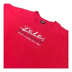 90s polo jeans tシャツ　赤　フェードのサムネイル