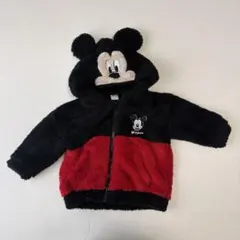 futafuta ミッキーマウス ボアジャケット 90
