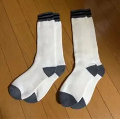 【新品】厚手 靴下 ハイソックス 防寒雪 登山 スキー スノボ 2足セット