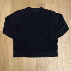 ユニクロ　ソフトニットフリースクルーネックT シャツ　L ブラック