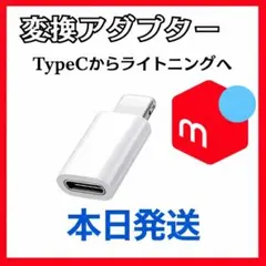 Type-C ➡︎Lightning 変換アダプター　白　iPhone タイプC