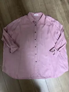 JEANASS ピンク ボタンアップシャツ 長袖