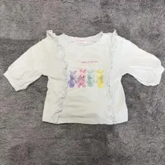 メゾピアノ　七分袖　うさぎ　Tシャツ　120