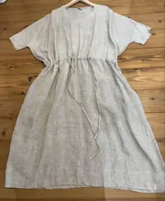 ● jujudhau リネン　キンチャクドレス