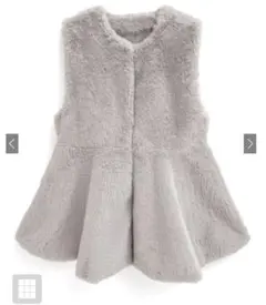 GRL グレイル フリージア ペプラムファーベスト[on268] グレージュ