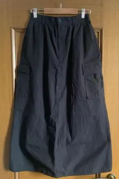 NICE CLAUP カーゴスカート 黒