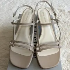 新品　ODETTE E ODILE パラレルベルト サンダル　ベージュ　25
