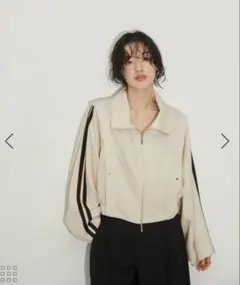 ADAM ET ROPE FEMME サイドラインブルゾン