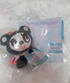 【エニマイくじ】エンジェルブルーB賞 ぬいぐるみバックチャームオホホパンダ