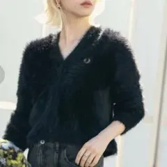 Fred Perry/フレッドペリーカーディガン/ブラックM ※値下げ交渉可