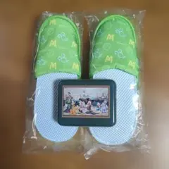 ホテルミラコスタ　アメニティ　缶と子ども用スリッパ2個