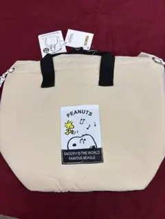 新品✨スヌーピー 保冷ランチバッグ オフホワイト