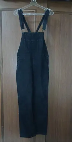 GU サロペット ブラック デニム　XL