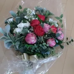 【大幅セール！】ウエディングブーケ&ブートニア　アーティフィシャルフラワー