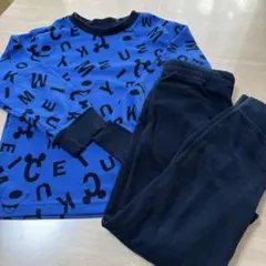 青色ポリエステルパジャマ K105 110-120cm