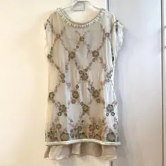 グレースコンチネンタル　刺繍ワンピース