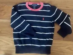 Polo Ralph Lauren ボーダーセーター 3/3T ネイビー