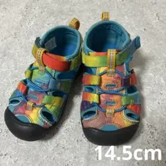 KEEN アウトドアサンダル レインボーカラー 14.5cm