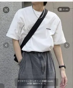 Snap club ワンポイント刺繍 半袖Tシャツ カットソー