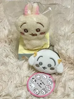 【新品・未使用】 うさぎマスコット&がま口リボン2個セットです。