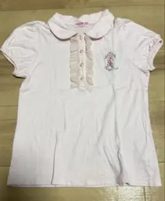 mezzo pianoピンク フリル付き Tシャツ 140cm