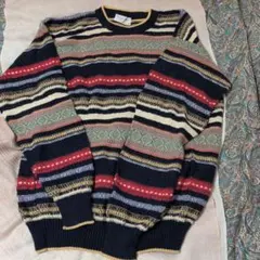 メンズTriots St. Raphael マルチカラーセーター Mアメリカ製