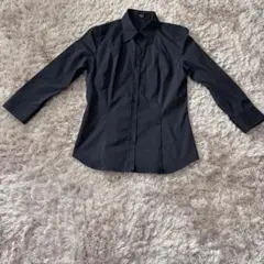 【美品】ROPE ロペ レディース 長袖シャツ ネイビー