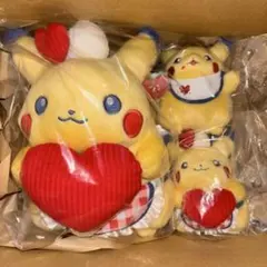 ピカチュウ ダイナー ハンバーガー ハート マスコット ぬいぐるみ