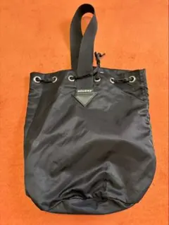 STUSSY 巾着風ショルダーバッグ　ブラック スタイルブロック STYLEBLOCK 巾着風ミニショルダーバッグ