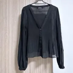ZARA プリーツシャツ 長袖