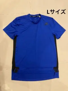 adidas トレーニングウェア　メンズ　半袖　青　L
