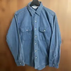 70〜80s FIVE BROTHER ブルー　シャモアクロスシャツM