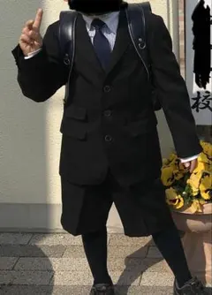 120cm 黒 フォーマルスーツ ネクタイ付き