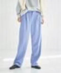 coen ブルーストレートパンツ